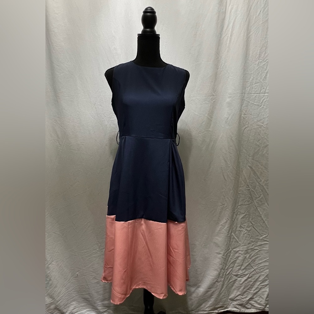 Women’s Medium Navy and Pink Dress